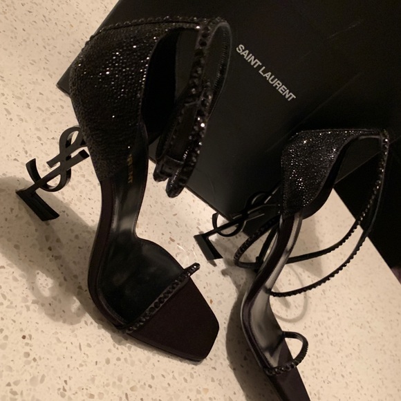 Saint Laurent women’s optimism embellished heel - Picture 8 of 8